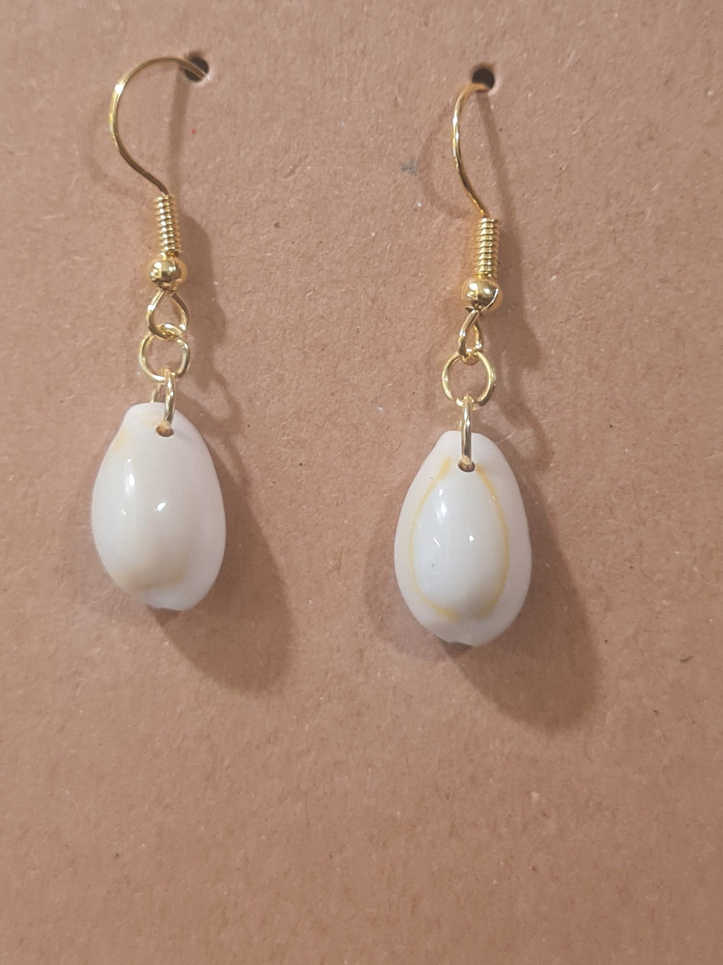 Conch Shell Earrings ~ Stainless Fish Hook Posts