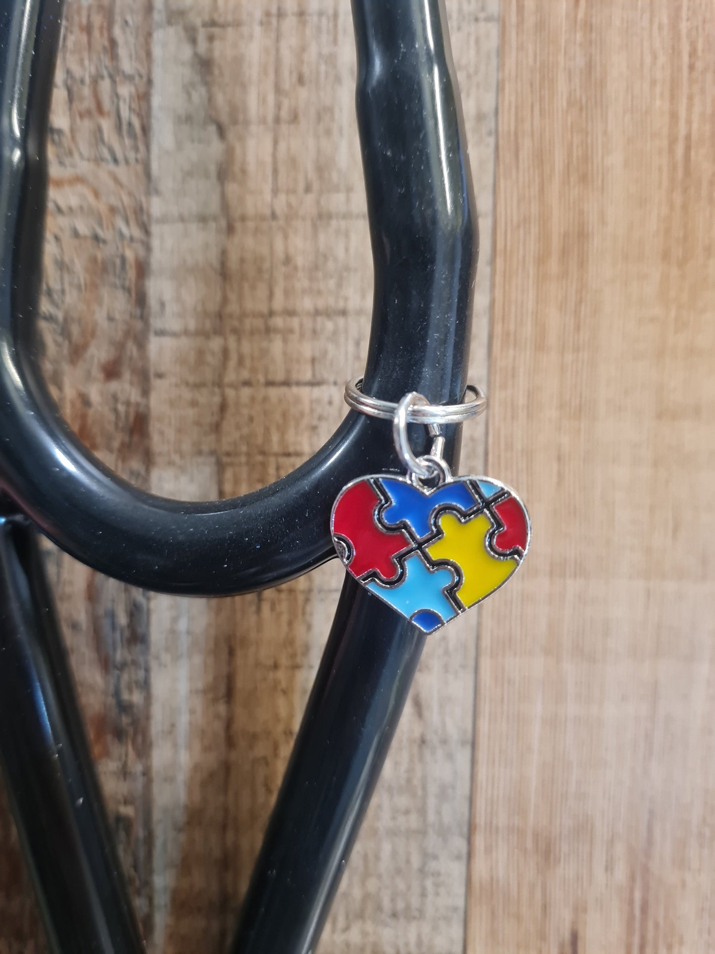 Autism Awareness ~ Stethoscope Charm ~ RN Charm ~ Medical Stethoscope Charm ~ Physician Charm ~ Stethoscope Tag ~ OT ~ PT ~ Austism Charm