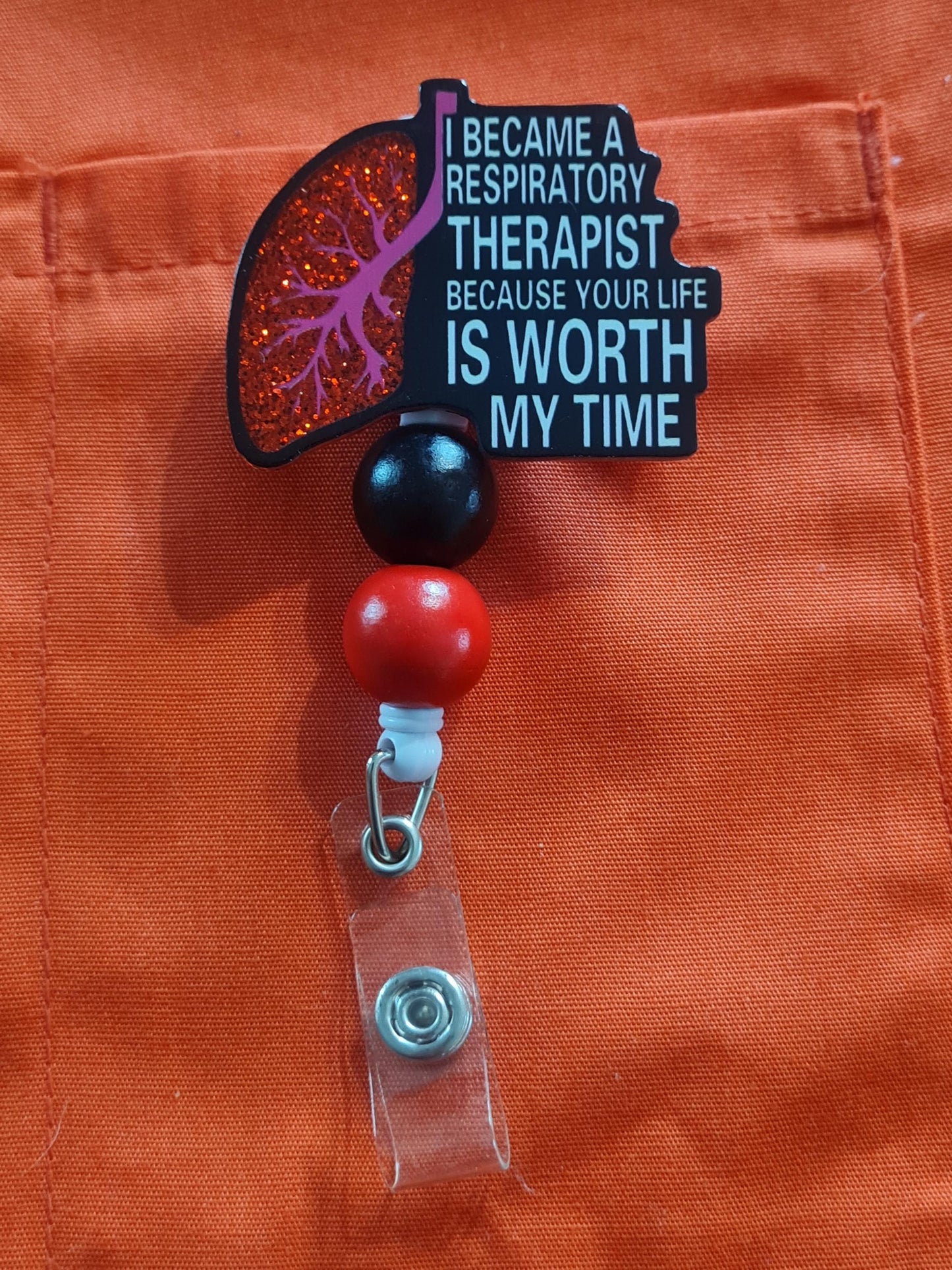 Respiratory Therapist ~ ID Badge Reel ~ Respiratory Therapy ~ RT ~ Respiratory ID Badge ~ Work Badge Reel ~ Medical Badge Reel