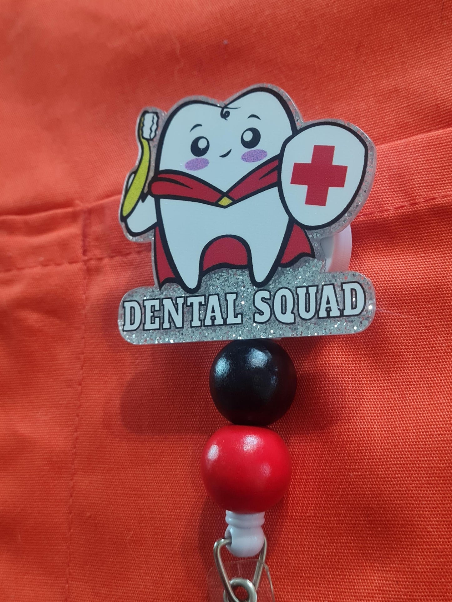 Dental Squad Badge Reel ~ ID Badge Reel ~ Dental Hygienist Badge Reel ~ Dental Assistant Badge Reel ~ Dentist Office Badge Reel