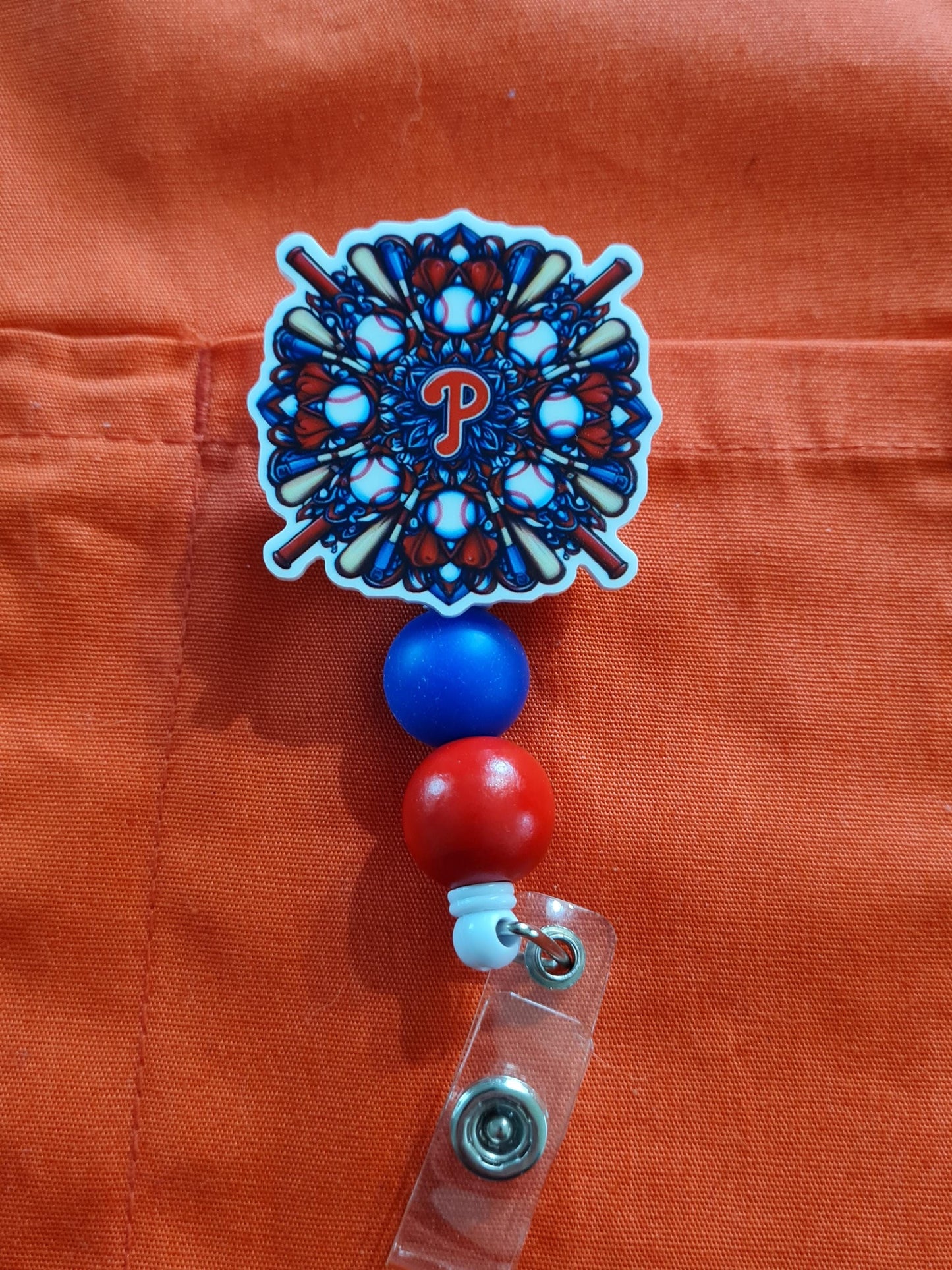 Phillies Badge Reel ~ ID Badge Reel ~ Health Care Badge Reel ~ Medical Badge Reel ~ Philadelphia Phillies Badge Reel ~ Phanatic Badge Reel