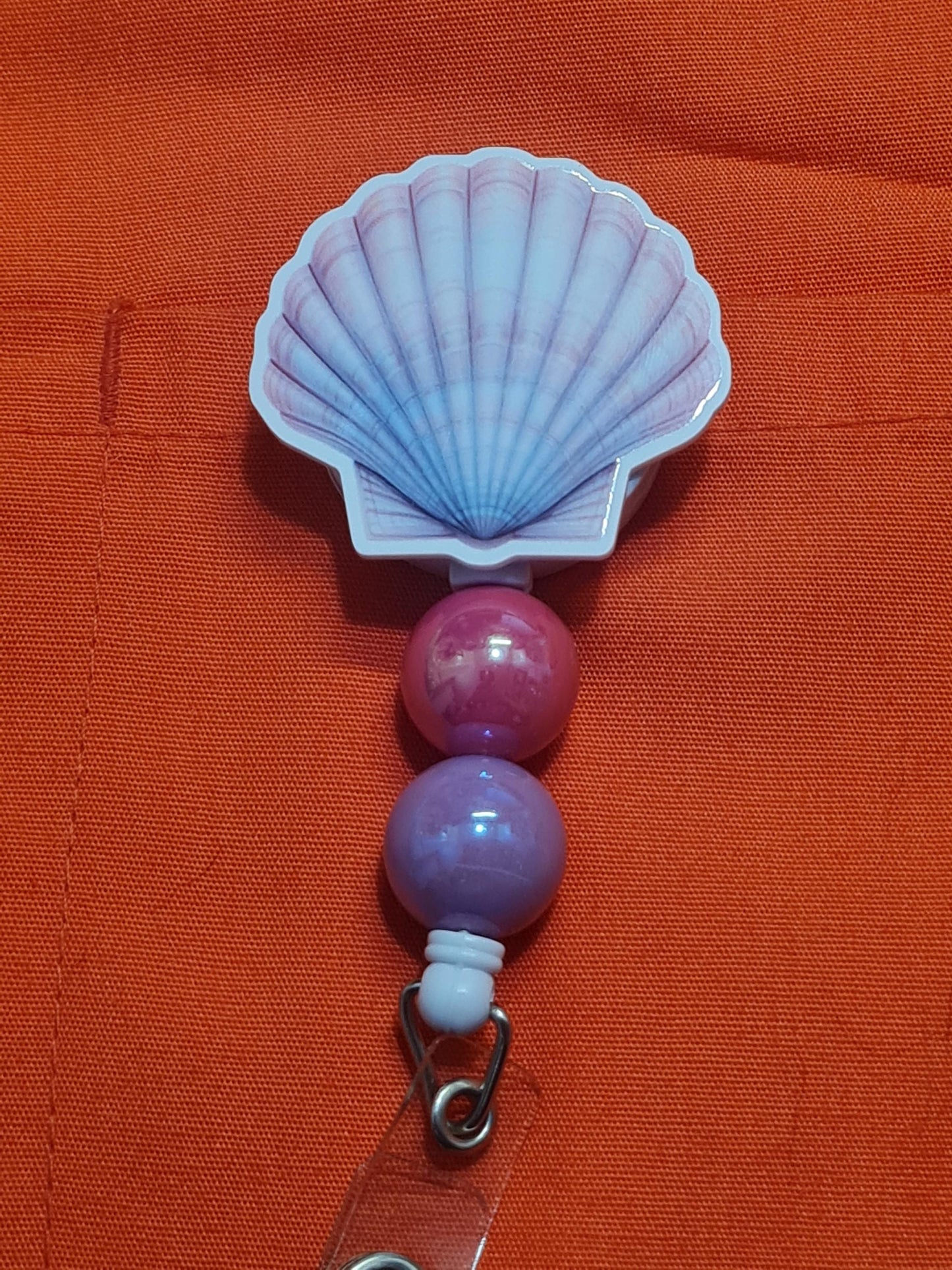 Seashell Badge Reel ~ RN Badge Reel ~ Health Care Badge Reel~ Medical Badge Reel ~ Nurse Badge Reel ~ Beach Lover Badge Reel ~ Shell Reel