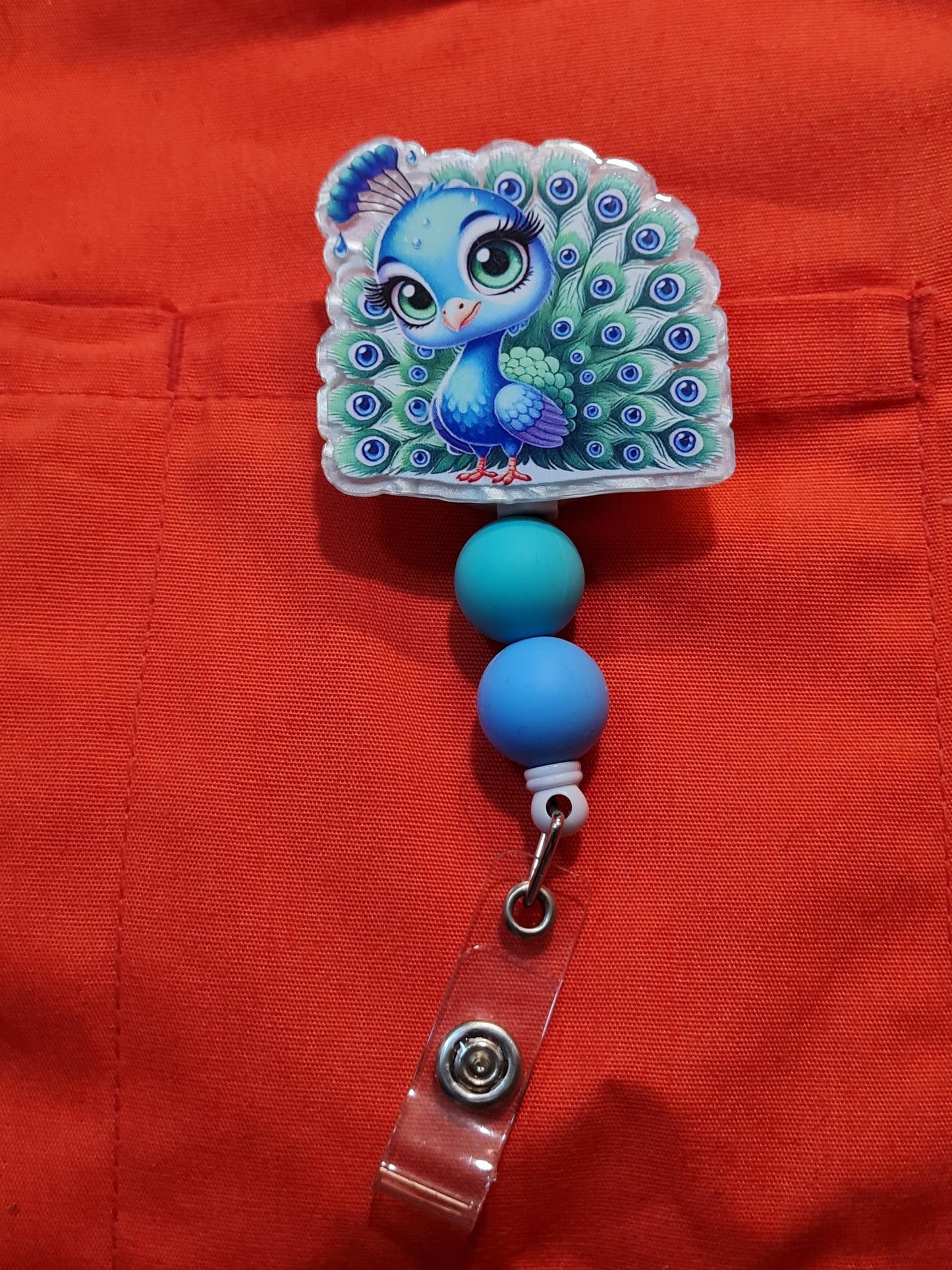 Peacock Badge Reel ~ Cow Badge Reel ~ Work Badge ~ Medical Badge Reel ~ Howdy Badge Reel ~ Farm Life Badge Reel ~ RN Reel ~ Peacock Feathers