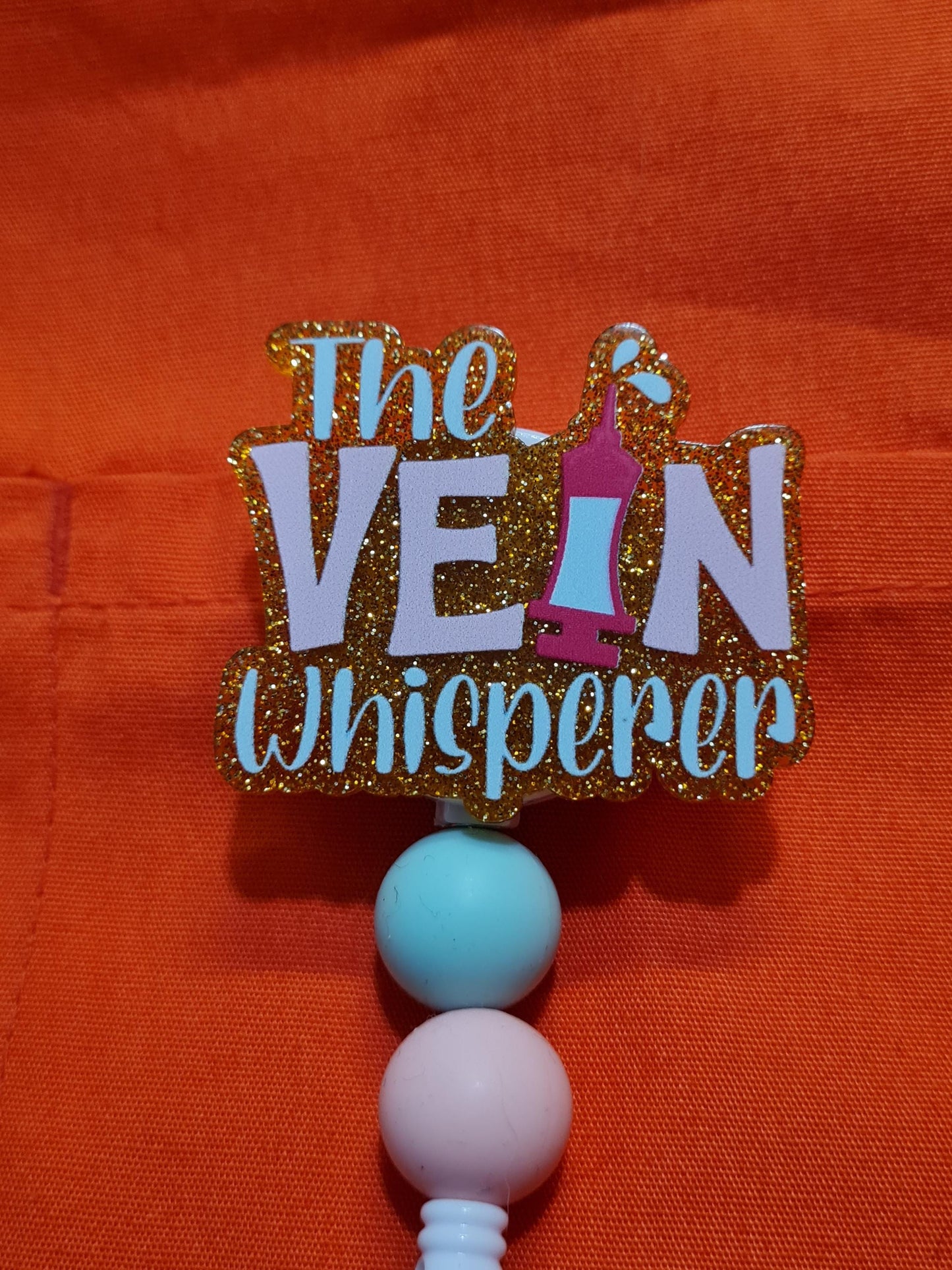 Phlebotomy Badge Reel ~ Vein Whisperer ~ Health Care Badge Reel ~ Medical Badge Reel~ Phlebotomist Badge Reel ~ Phleb Badge Reel