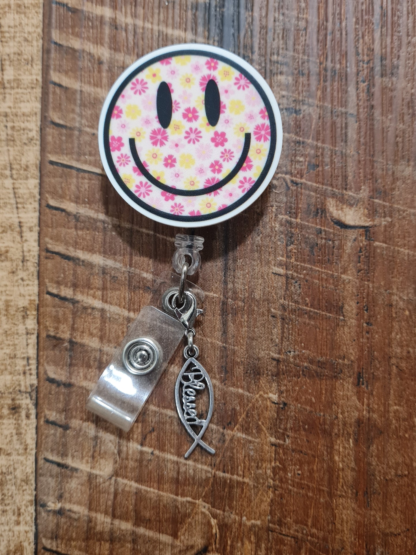 Christian Charm ~ Blessed Charm ~ ID Badge Reel Charm ~ Custom Made Charms ~ Badge Buddy ~ Badge Accessories ~ Blessed ~ Be Blessed