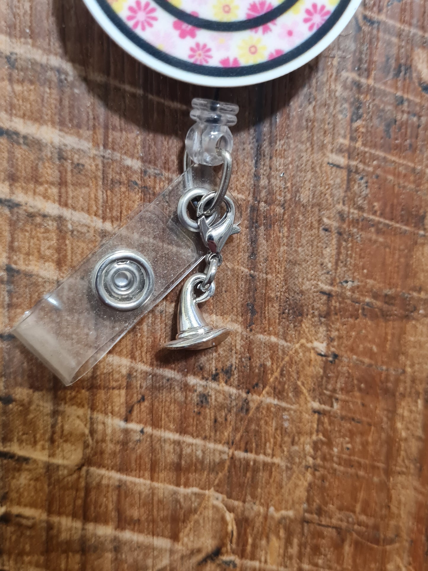 Witch Hat ~ ID Badge Reel Charm ~ Custom Made Charms  ~ Badge Buddy ~ Badge Accessories ~ Witch ~ Badge Charm ~ Spells