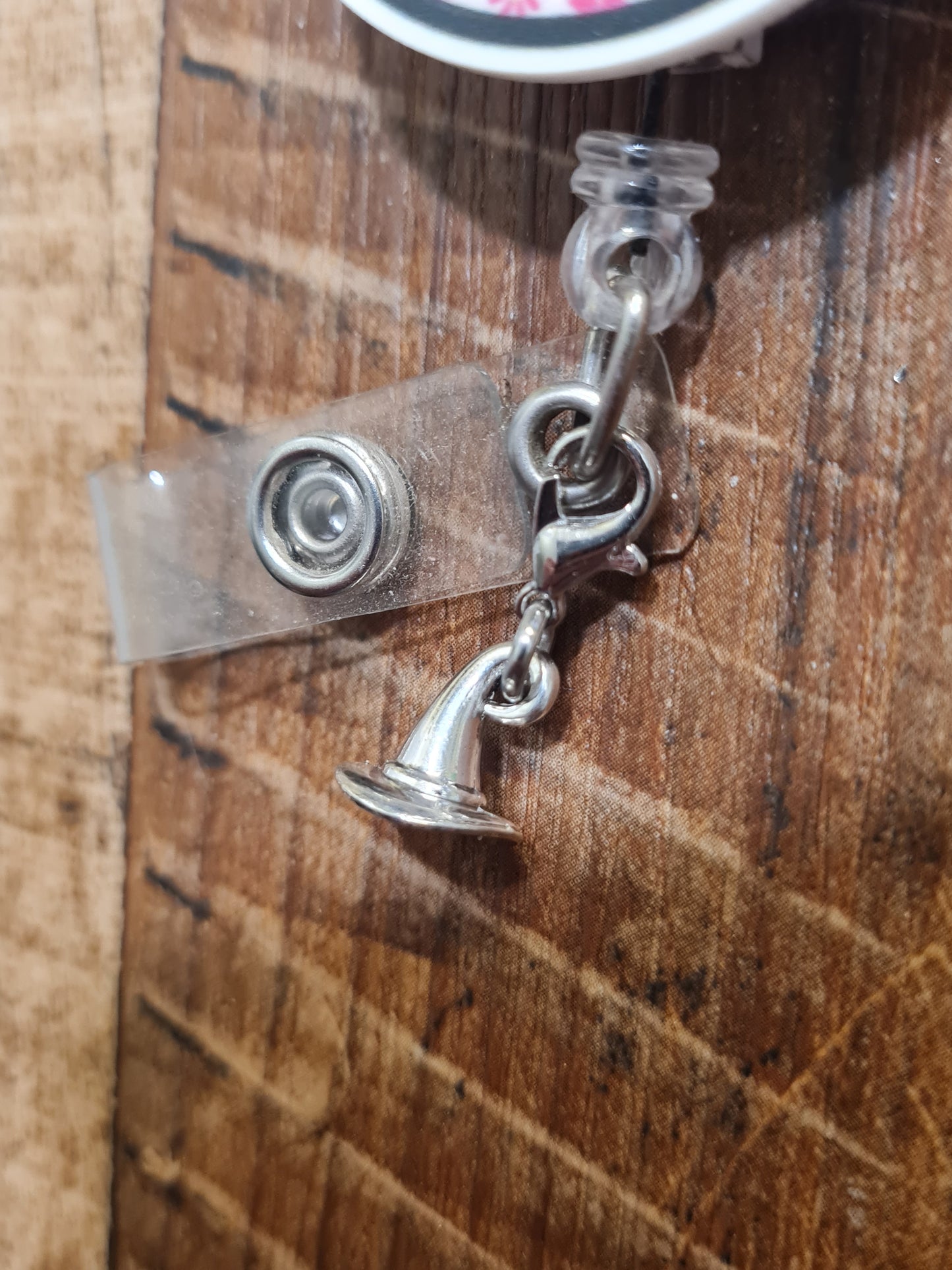 Witch Hat ~ ID Badge Reel Charm ~ Custom Made Charms  ~ Badge Buddy ~ Badge Accessories ~ Witch ~ Badge Charm ~ Spells