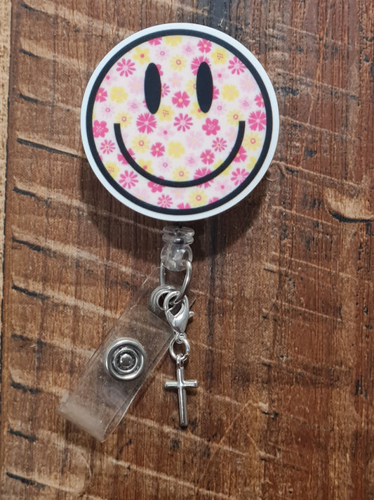 Small Cross ~ ID Badge Reel Charm ~ Custom Made Charms ~ Badge Buddy ~ Badge Accessories