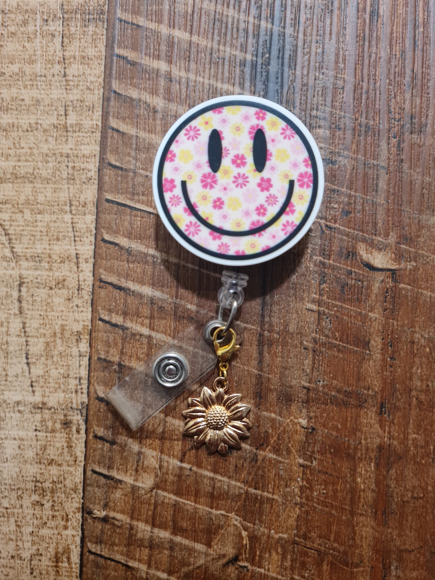 Sunflower Charm ~ ID Badge Reel Charm ~ Custom Made Charms ~ Badge Buddy ~ Badge Accessories ~ Sunflower Charm ~  Sunflower ID Badge Charm ~ Sunflower ID Badge Reel Charm - Cute Floral Lanyard Flair for Nurses, Teachers, and Medical Professionals