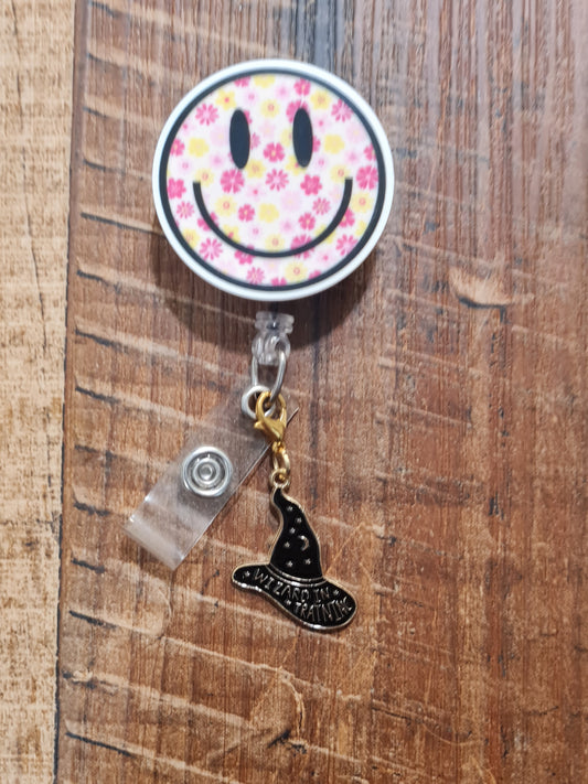 Wizard In Training ~ ID Badge Reel Charm ~ Custom Made ~ Badge Buddy ~ Badge Accessories ~ Wizard in Training ID Badge Reel Charm - Magical Fantasy Lanyard Flair for Nursing Students and New Teachers