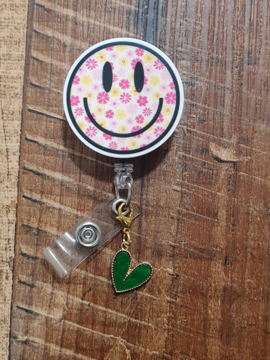 Glitter Heart ~ ID Badge Reel Charm ~ Custom Made Charms ~ Badge Buddy ~ Badge Accessories ~ Red Glitter Heart ~ Badge Charm ~ Funky Retro Heart ID Badge Reel Charm - Colorful Groovy Lanyard Flair for Pediatric Nurses and Art Teachers