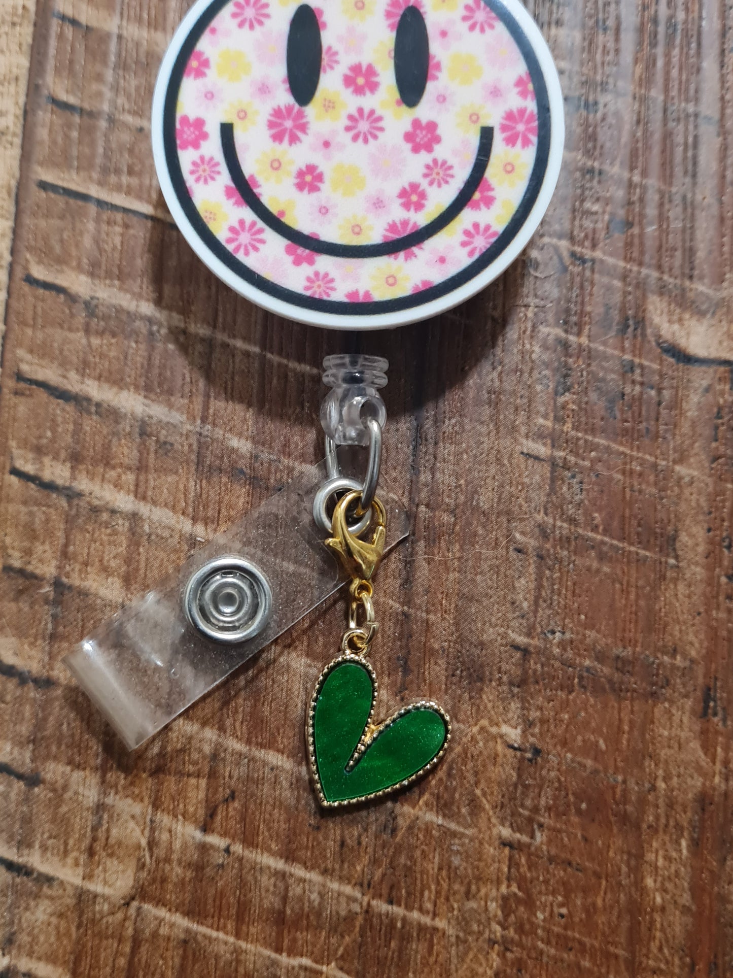 Glitter Heart ~ ID Badge Reel Charm ~ Custom Made Charms ~ Badge Buddy ~ Badge Accessories ~ Red Glitter Heart ~ Badge Charm ~ Funky Retro Heart ID Badge Reel Charm - Colorful Groovy Lanyard Flair for Pediatric Nurses and Art Teachers