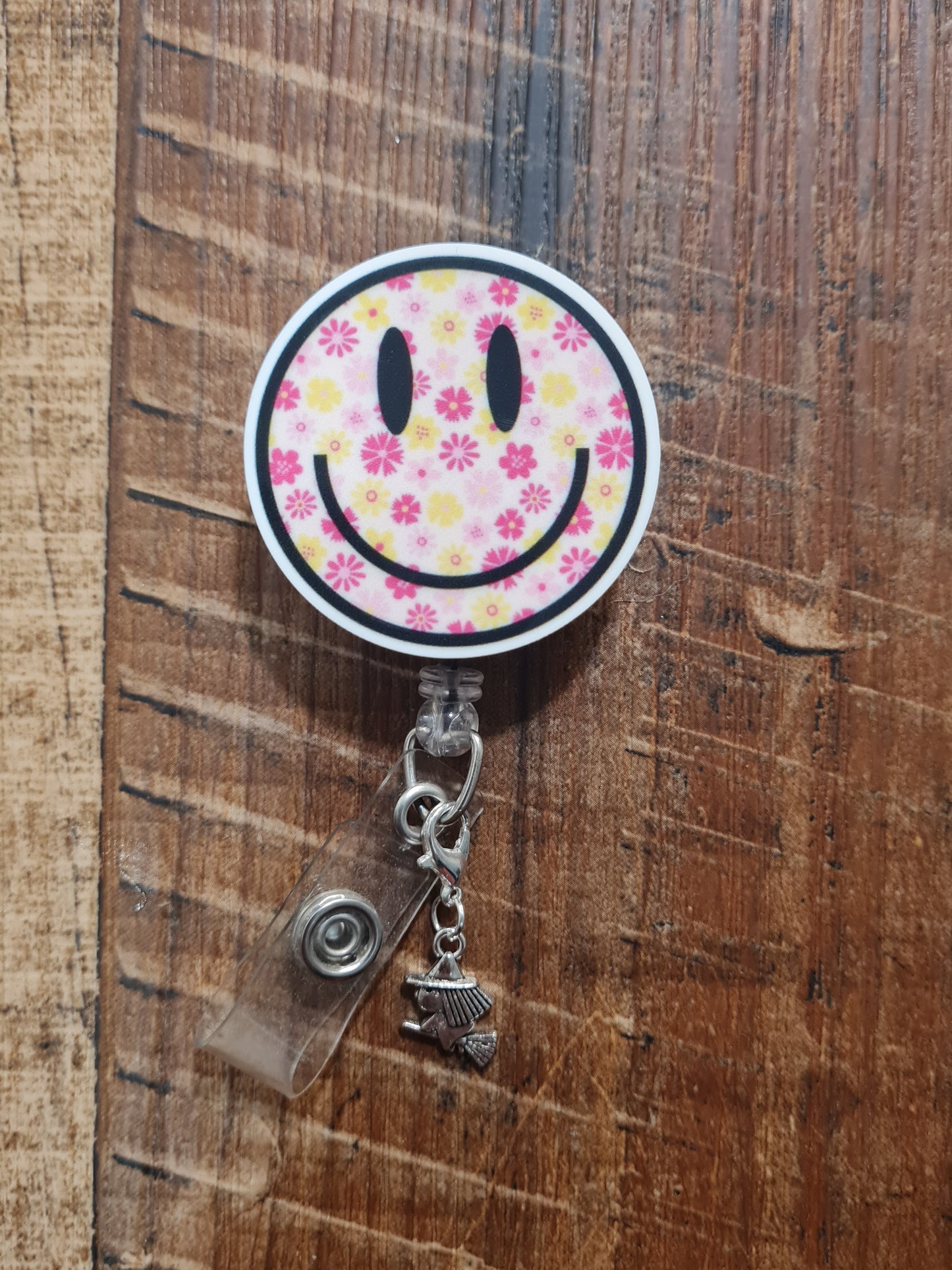 Witch ~ ID Badge Reel Charm ~ Custom Made Charms ~ Badge Buddy ~ Badge Accessories ~ Trick or Treat ~ Halloween ~ ID Badge Charm ~ Witch ID Badge Reel Charm - Spooky Gothic Lanyard Flair for Halloween Nurses, Teachers, and Doctors