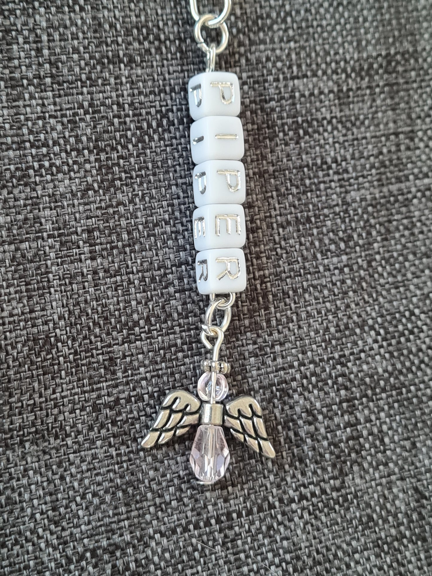 Aesthetic Custom Name Bag Charm - Personalized Keychain for School Backpacks and Handbags - Trendy Bag Accessory