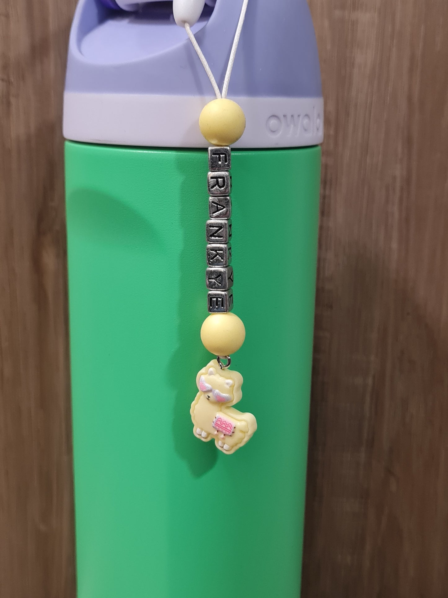 Personalized Llama Owala Bottle Charm - Custom Name Tag Accessory for Owala and Stanley Water Bottles