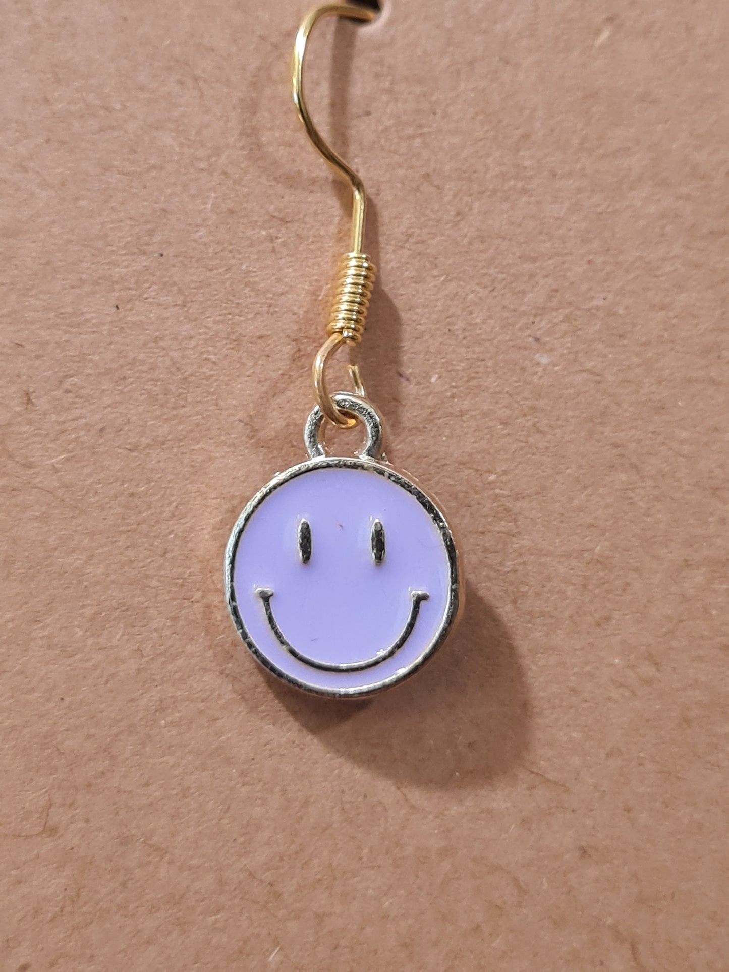 Smiley Face Earrings - 6 Color Options ~ Stainless Fish Hook Posts