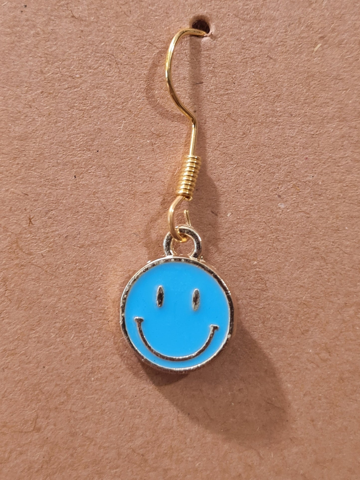 Smiley Face Earrings - 6 Color Options ~ Stainless Fish Hook Posts