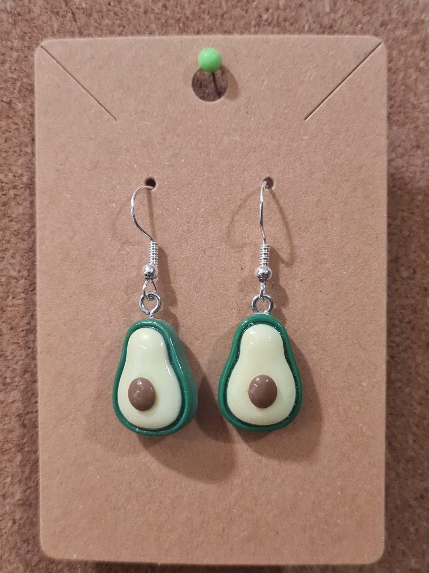 Avocado Earrings ~ Stainless Fish Hook Posts