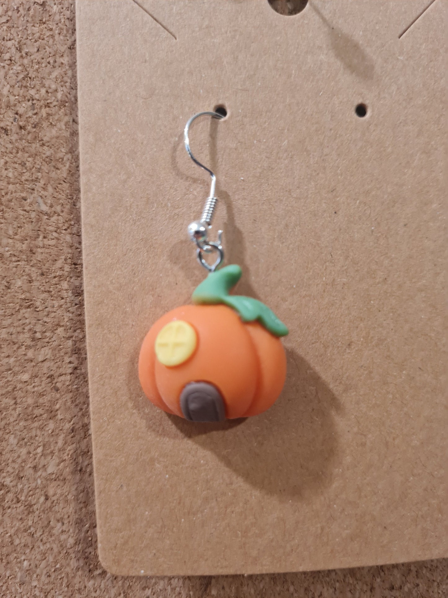 Halloween Earrings ~ Stainless Fish Hook Posts ~ Pumpkins