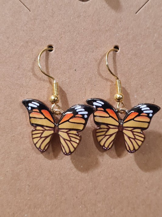 Butterfly Earrings ~ Stainless Fish Hook Posts