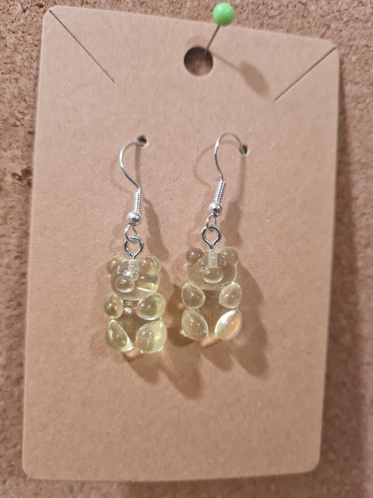 Gummy Bear Earrings ~ Stainless Fish Hook Posts
