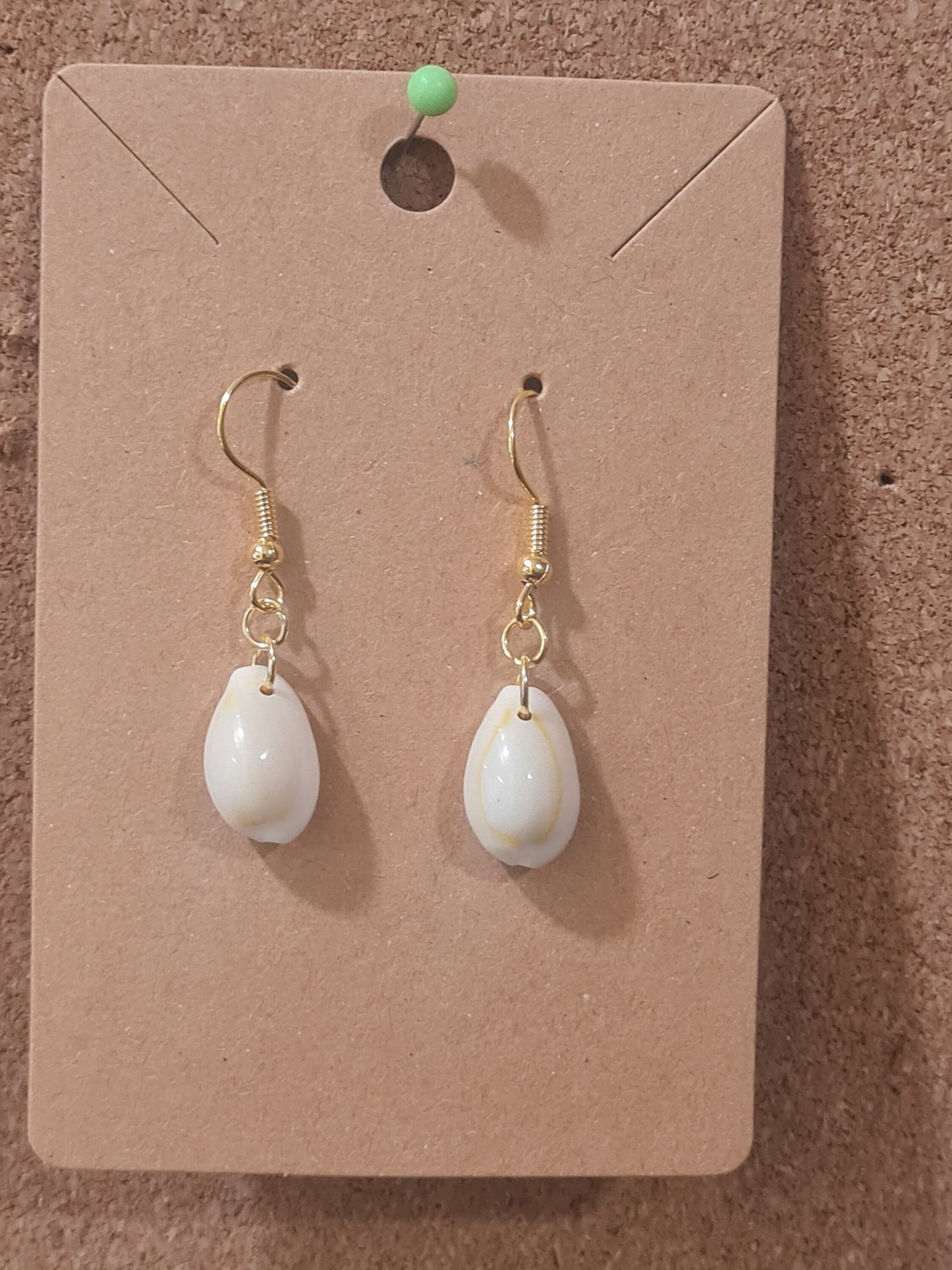 Conch Shell Earrings ~ Stainless Fish Hook Posts