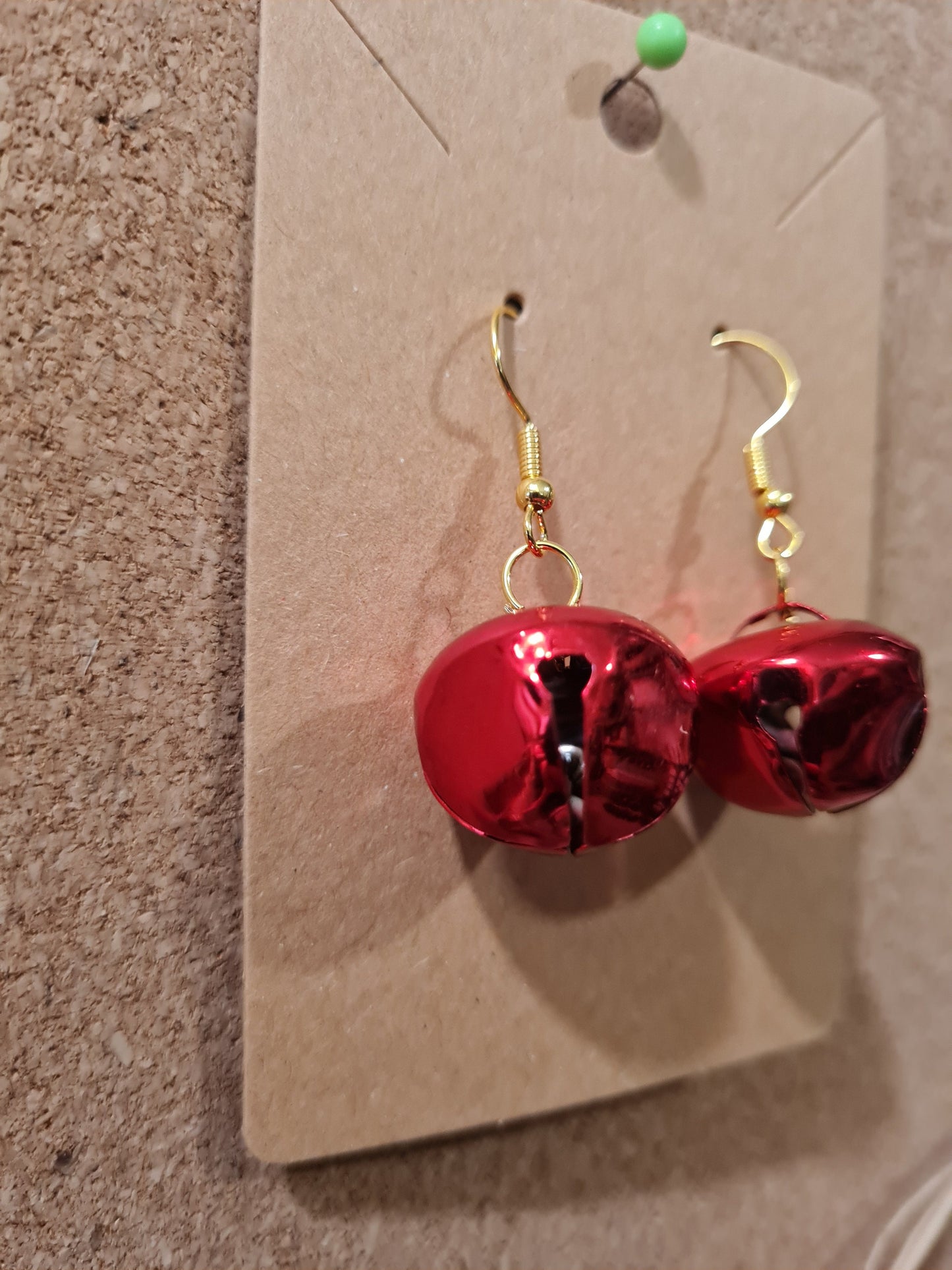 Christmas Bell Earrings ~ Stainless Fish Hook Posts ~ Christmas Earrings