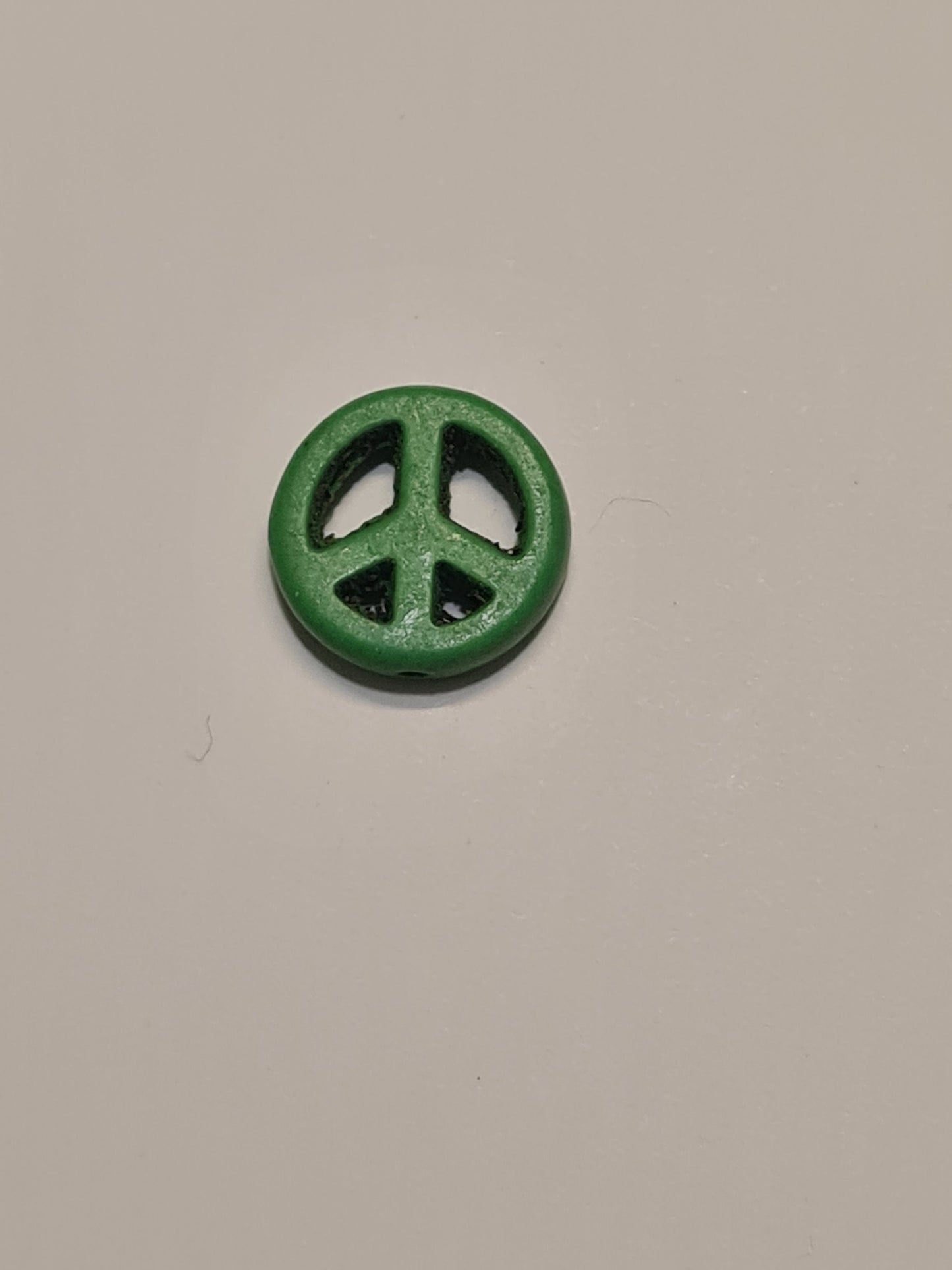 Beaded Peace Sign ~ ID Badge Reel Charm ~ Custom Made Charms ~ Badge Buddy ~ Badge Accessories