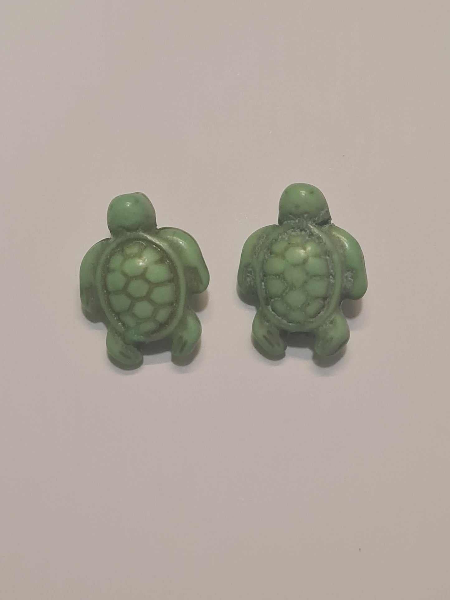 Ceramic Turtle Earrings ~ Stainless Fish Hook Posts