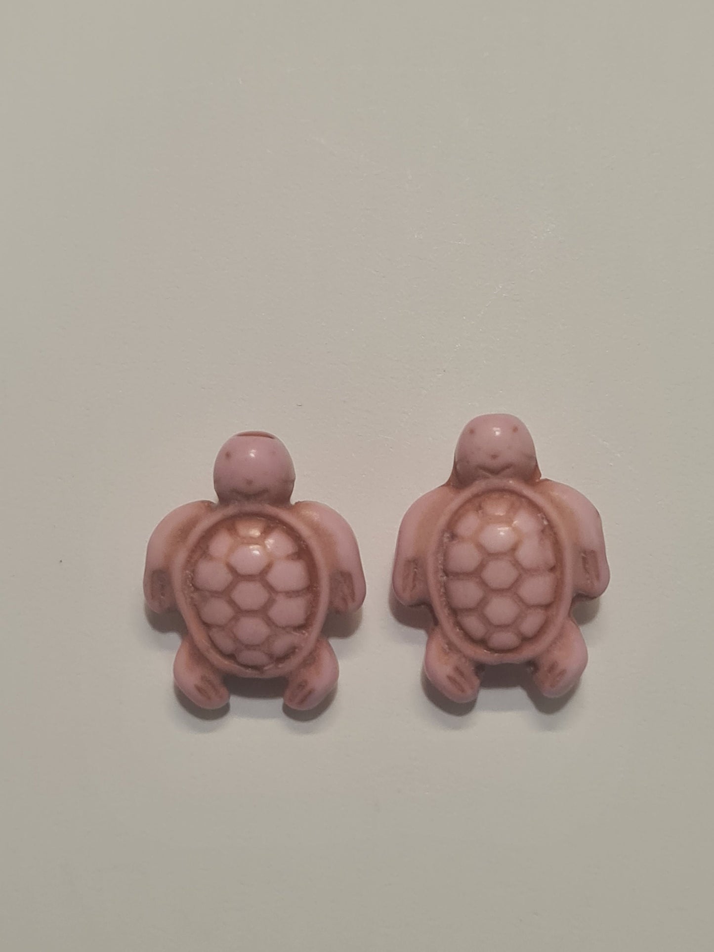 Ceramic Turtle Earrings ~ Stainless Fish Hook Posts