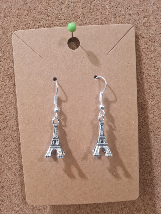 Eiffel Tower Earrings ~ Stainless Fish Hook Posts ~ Paris