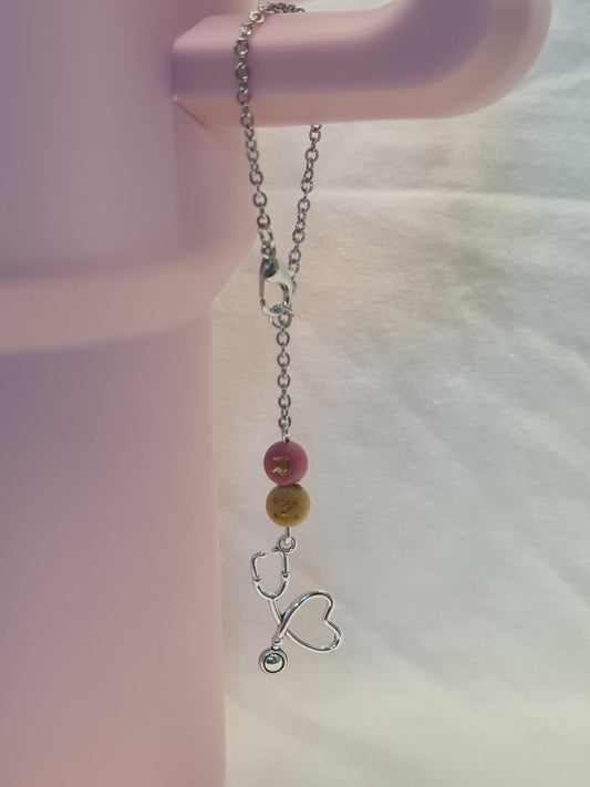 Nurse Personalized Tumbler Charm ~ Stanley Cup Charm ~ Custom Made Charms ~ Handle Charm ~ Nurses Week ~ Cup Handle Charm ~ Cup Accessory