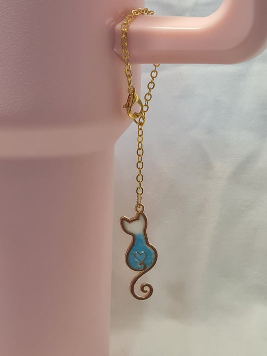 Cat Tumbler Charm ~ Stanley Cup Charm ~ Custom Made Charms ~ Cup Accessory