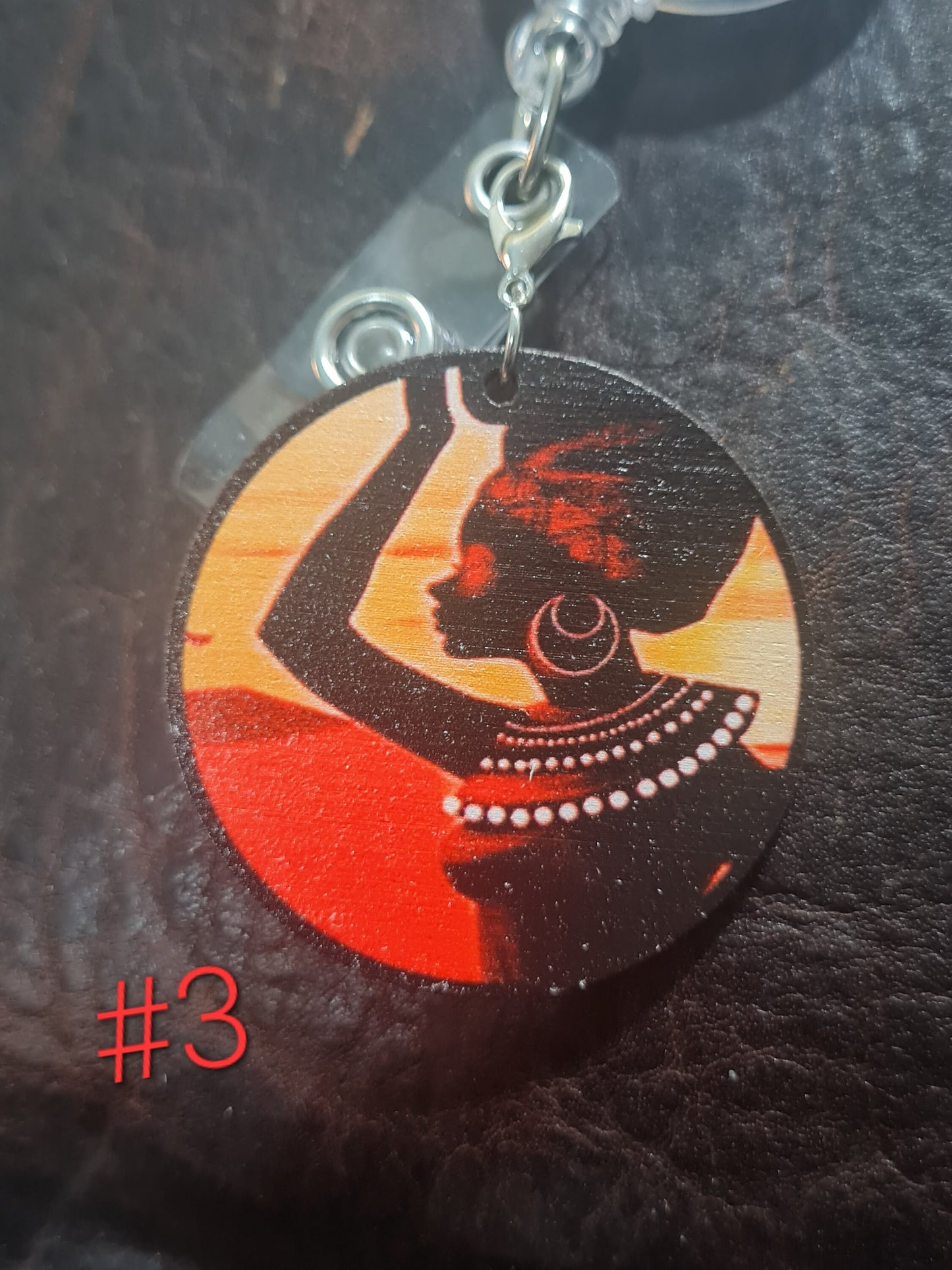 Africa Theme ~ ID Badge Reel Charm ~ Custom Made Charms ~ Badge Buddy ~ Black History Month ~ Love My Fro ~ Naturally Dope ~ African Badge