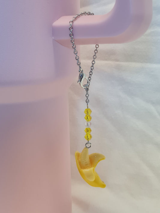 Banana Tumbler Charm ~ Stanley Cup Charm ~ Custom Made Charms ~ Go Bananas ~ Handle Charm ~ Cup Handle Charm ~ Cup Accessory