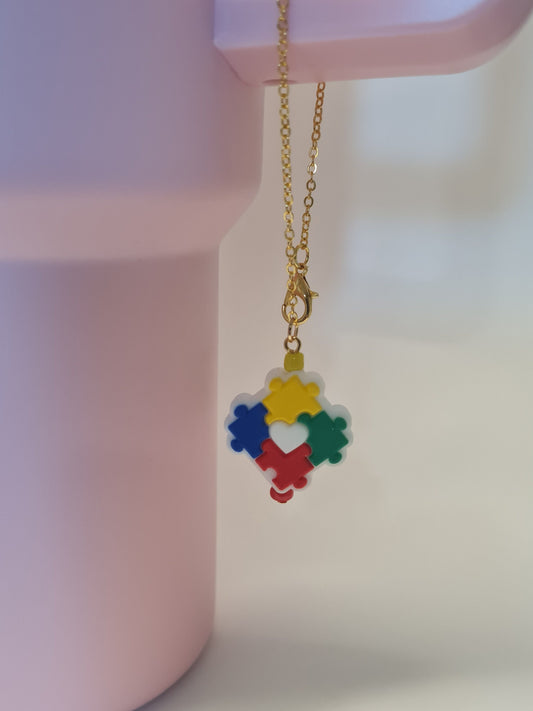 Autism Awareness Tumbler Charm ~ Stanley Cup Charm ~ Custom Made Charms ~ Cup Charm ~ Cup Handle Charm ~ Autistic ~ Cup Accessory