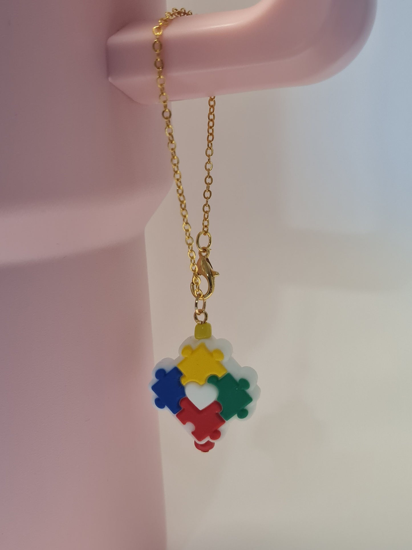 Autism Awareness Tumbler Charm ~ Stanley Cup Charm ~ Custom Made Charms ~ Cup Charm ~ Cup Handle Charm ~ Autistic ~ Cup Accessory