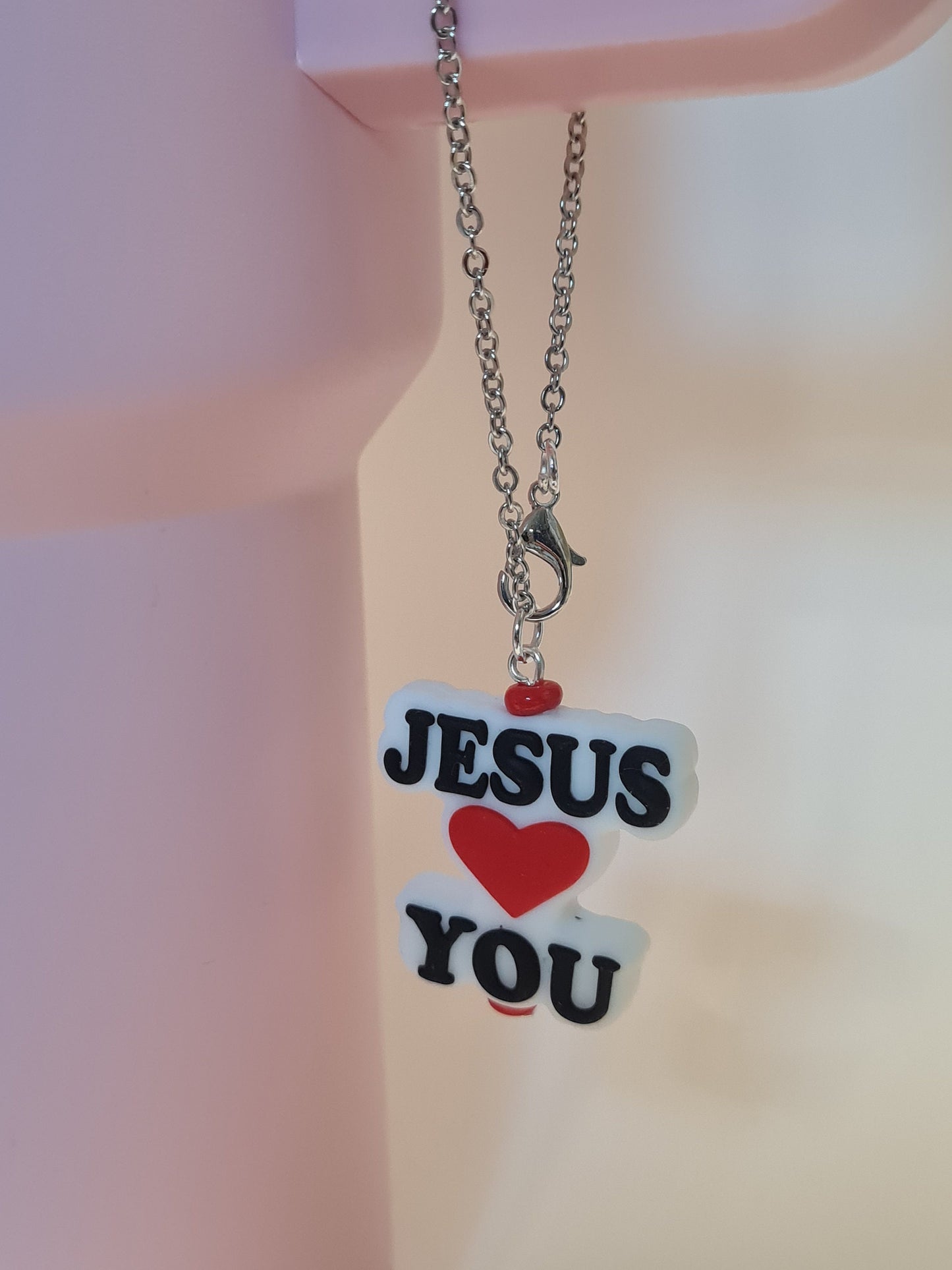 Jesus Loves You Tumbler Charm ~ Stanley Cup Charm ~ Custom Made Charms ~ Cup Charm ~ Cup Handle Charm ~ Jesus ~ Christian Charm
