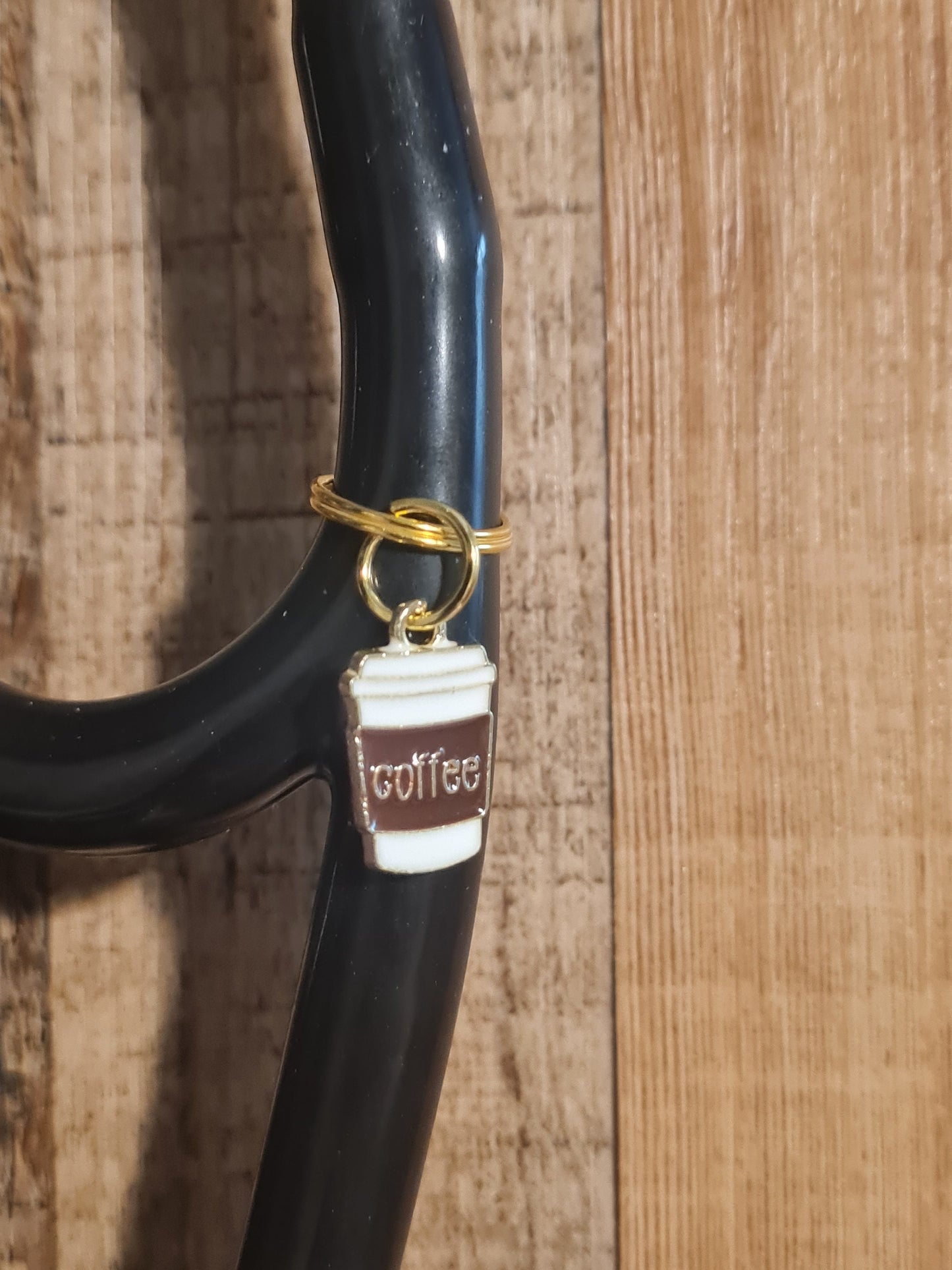 Coffee ~ Stethoscope Charm ~  RN Charm ~ Medical Stethoscope Charm ~ Coffee Cup Charm ~ Physician Charm ~ Stethoscope Tag ~ OT ~ RT