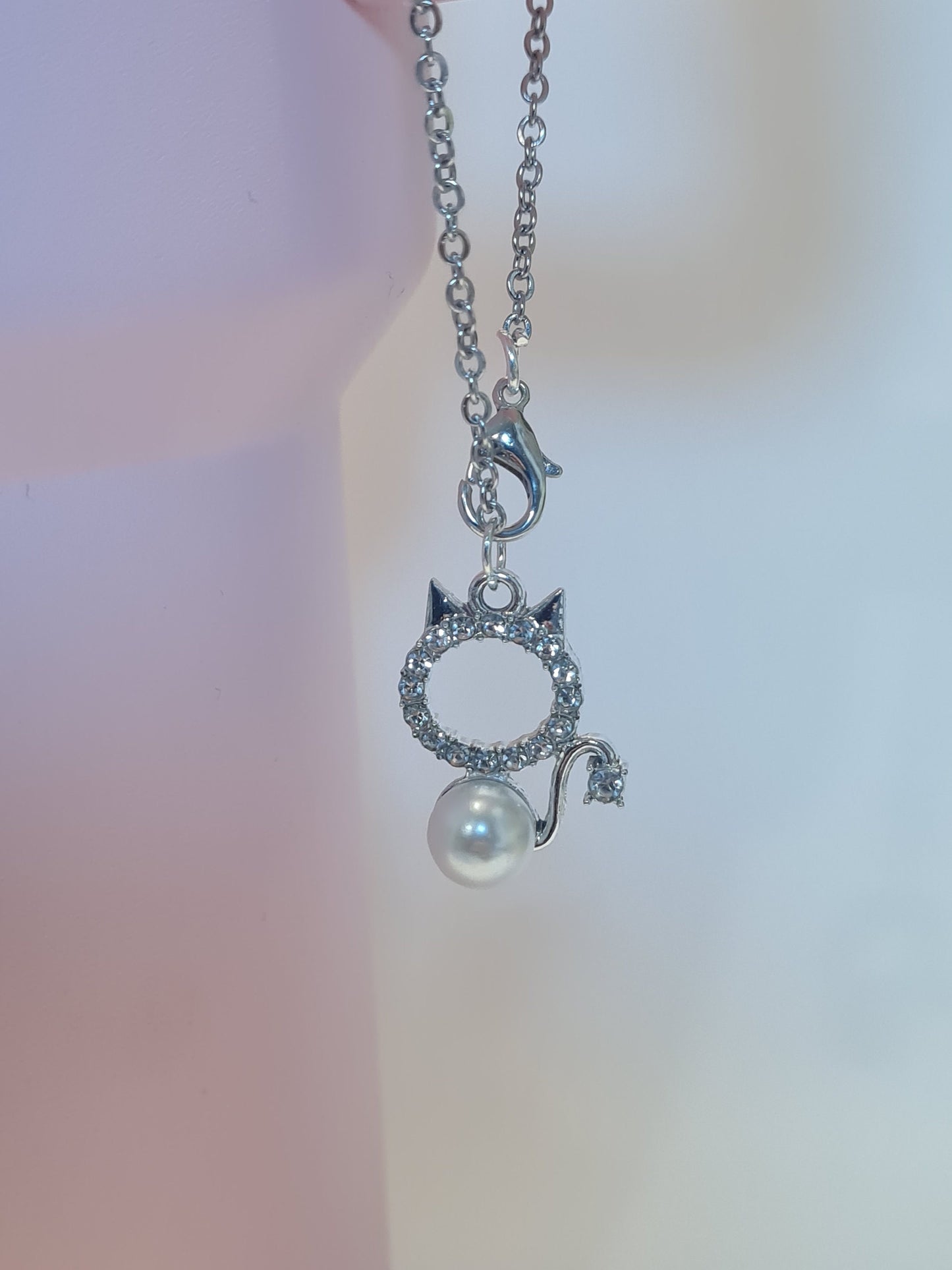 Cat Pearl Tumbler Charm ~ Stanley Cup Charm ~ Custom Made Charms ~ Cup Accessory ~ Kitty ~ Fur Baby