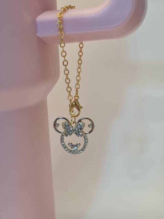 Mouse Ears Tumbler Charm ~ Stanley Cup Charm ~ Custom Made Charms ~ Cup Charm ~ Cup Handle Charm ~ Mouse Ears ~ Minnie