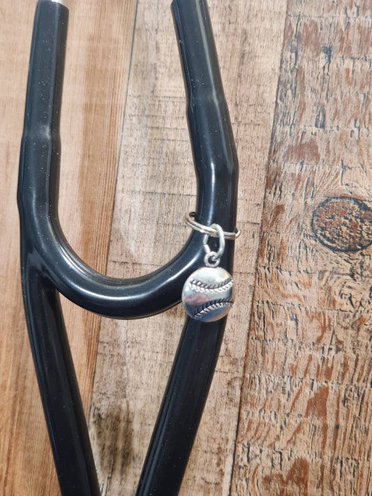 Baseball ~ Stethoscope Charm ~  RN Charm ~ Medical Stethoscope Charm  ~ Physician Charm ~ Stethoscope Tag ~ OT ~ PA