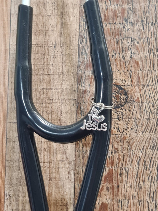 I Love Jesus ~ Stethoscope Charm ~  RN Charm ~ Medical Stethoscope Charm ~ Christian Charm ~ Physician Charm ~ Stethoscope Tag ~ OT ~ Jesus