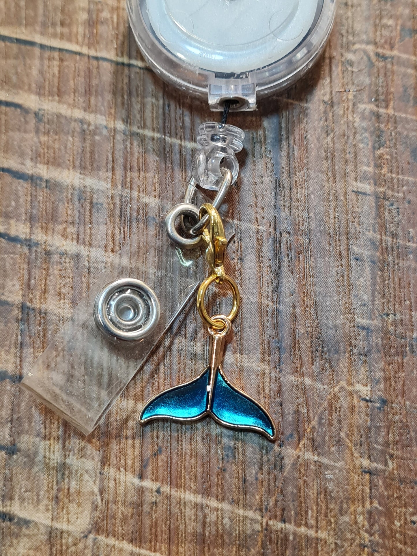 Mermaid Tail ~ ID Badge Reel Charm ~ Custom Made Charms ~ Badge Buddy ~ Badge Accessories ~ Badge Charm ~ Mermaid