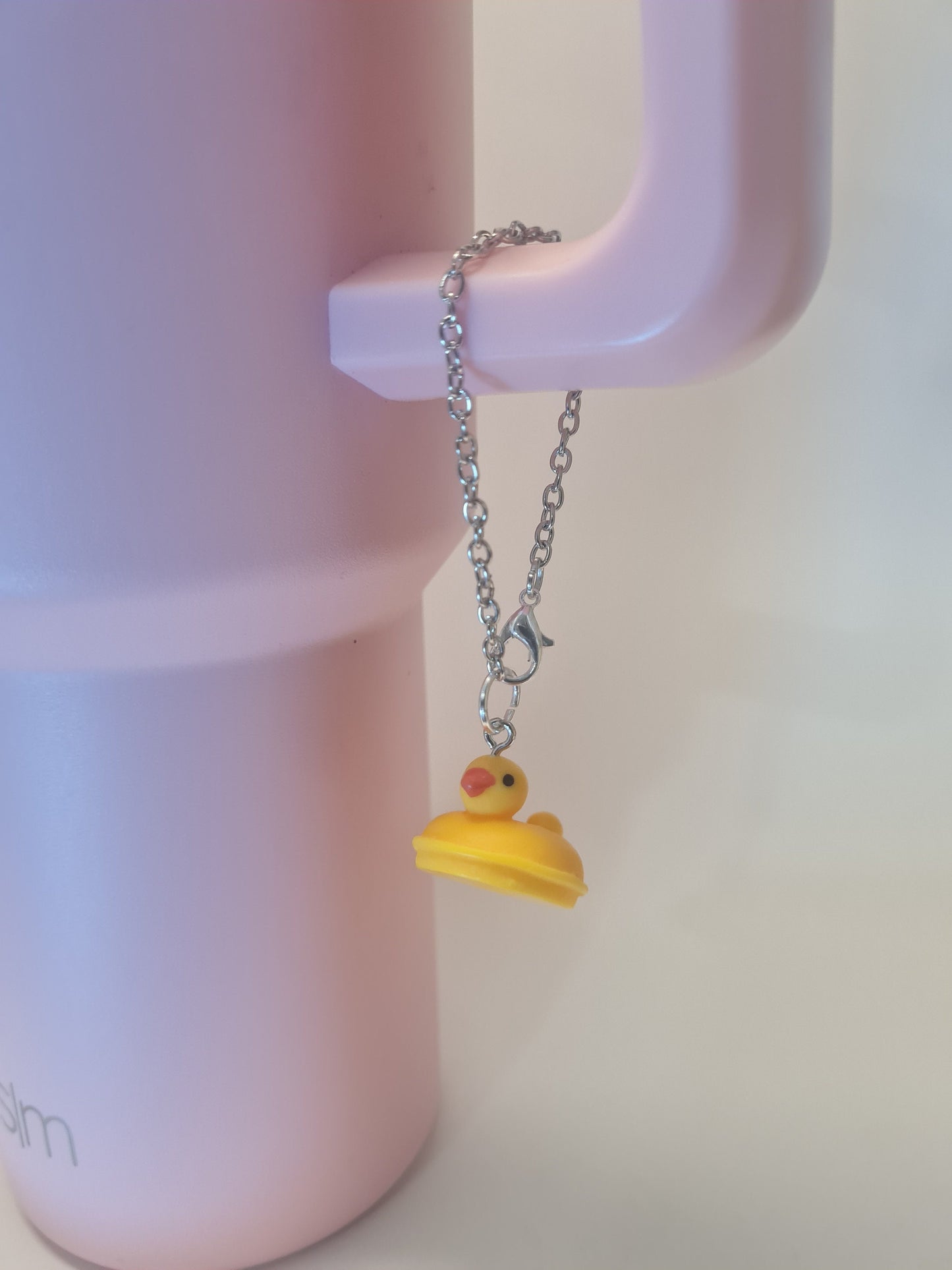 Rubber Duckie Tumbler Charm ~ Stanley Cup Charm ~ Custom Made Charms ~ Cup Charm ~ Cup Handle Charm ~ Rubber Duck ~ Duck Charm ~ Duck Float