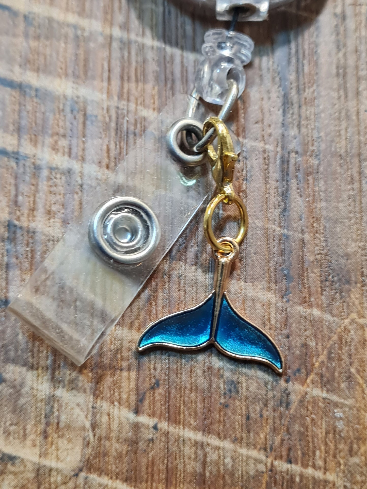 Mermaid Tail ~ ID Badge Reel Charm ~ Custom Made Charms ~ Badge Buddy ~ Badge Accessories ~ Badge Charm ~ Mermaid