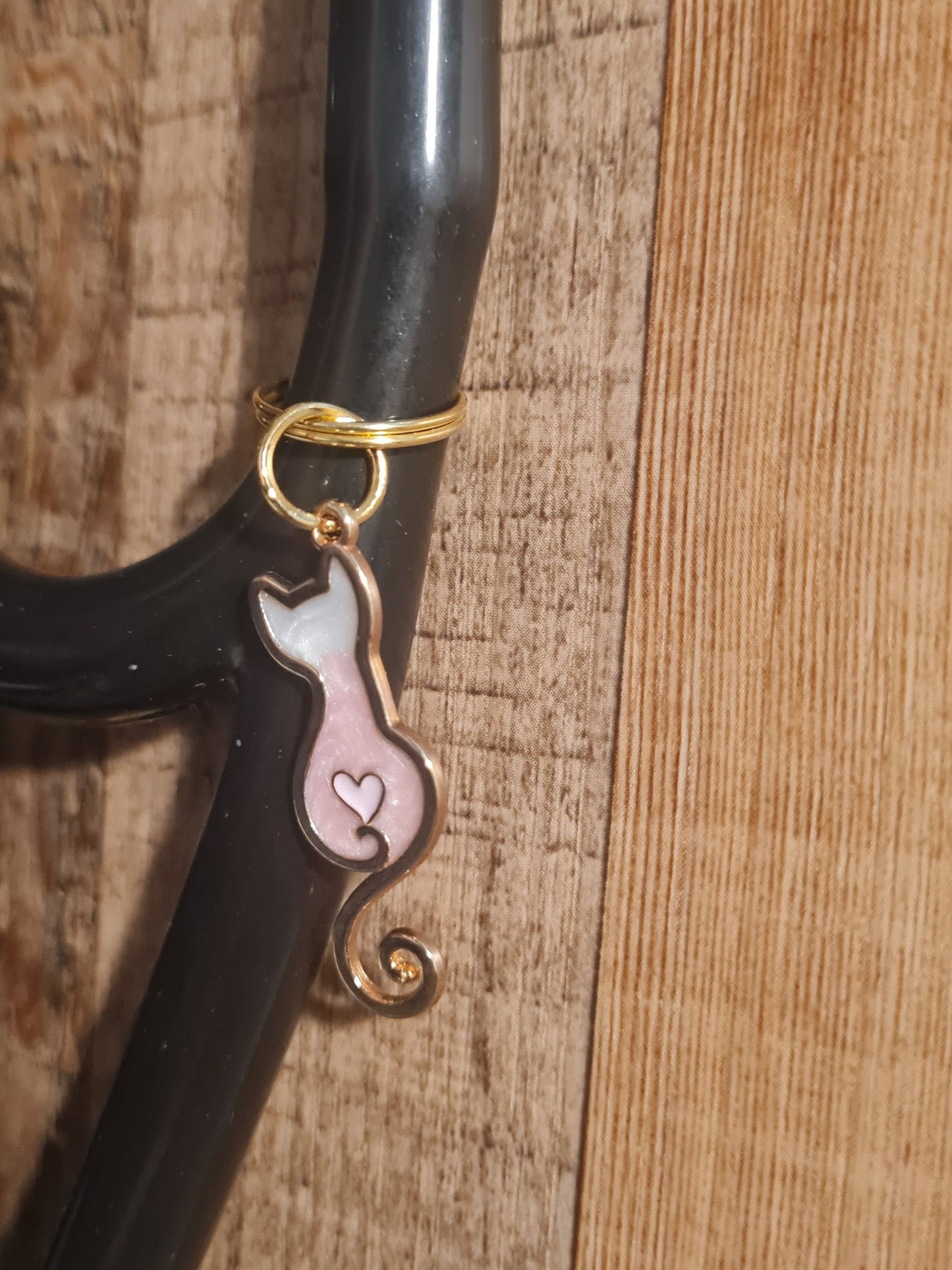 Cat Charm ~ Stethoscope Charm ~ RN Charm ~ Medical Stethoscope Charm ~ Physician Charm ~ Stethoscope Tag ~ OT ~ PT ~ Kitty Charm