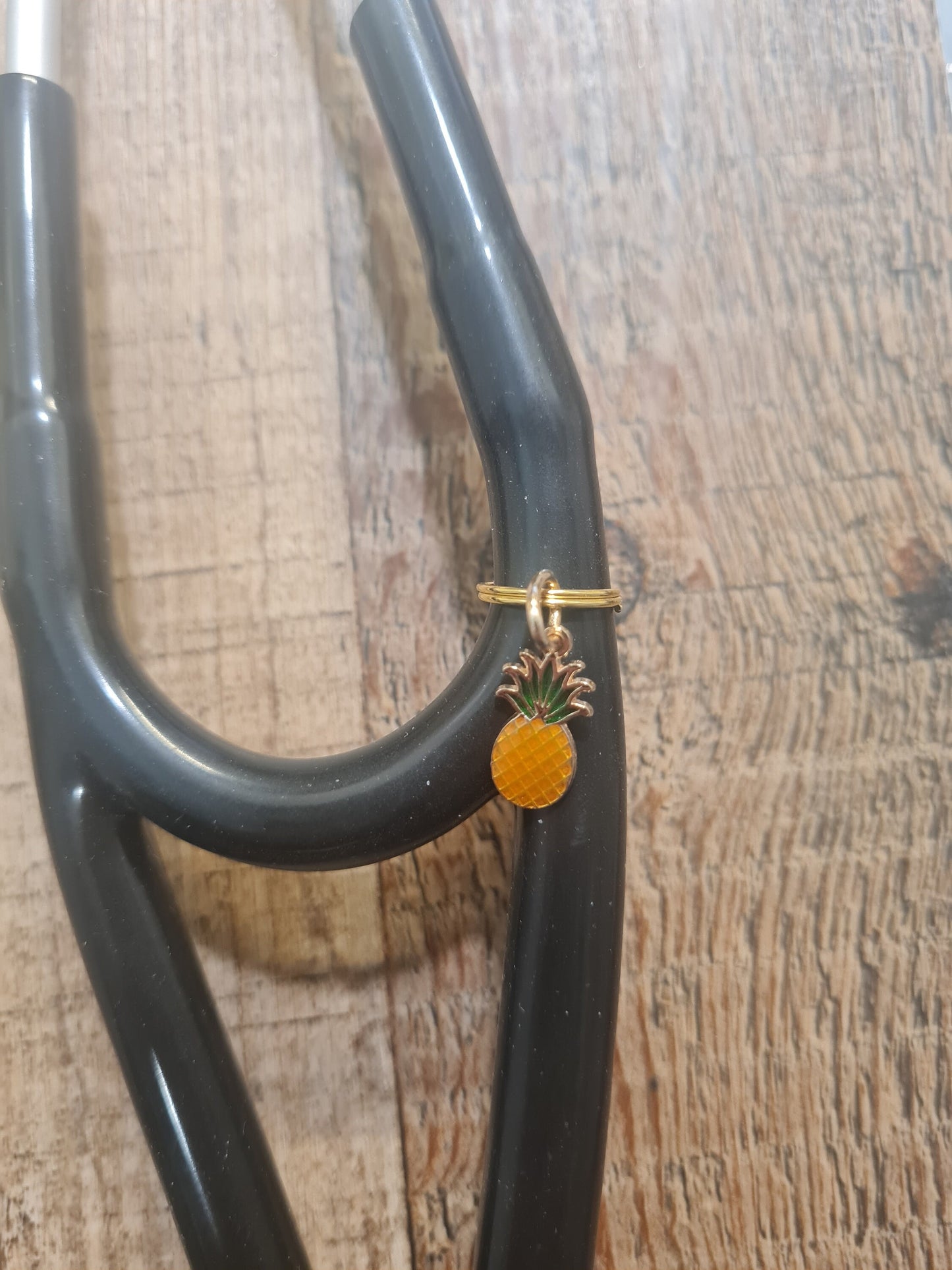 Pineapple Charm ~ Stethoscope Charm ~  RN Charm ~ Medical Stethoscope Charm  ~ Physician Charm ~ Stethoscope Tag ~ OT ~ PA ~ Pineapple