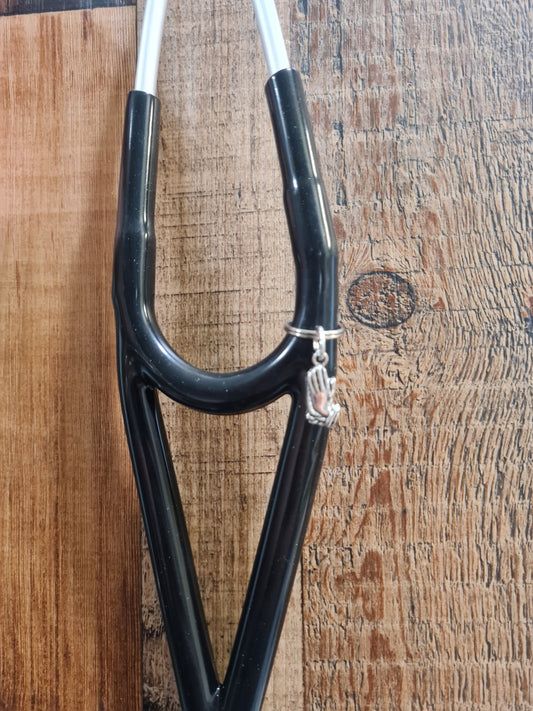 Praying Hands Stethoscope Charm ~  RN Charm ~ Medical Stethoscope Charm ~ Christian Charm ~ Physician Charm ~ Stethoscope Tag ~ OT ~ RT