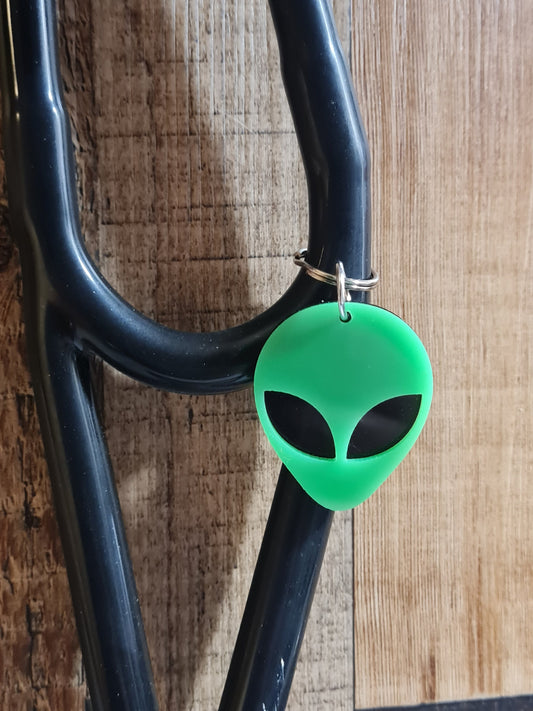 Alien ~ Stethoscope Charm ~  RN Charm ~ Medical Stethoscope Charm ~ Little Green Men ~ Physician Charm ~ Stethoscope Tag ~ OT ~ RT